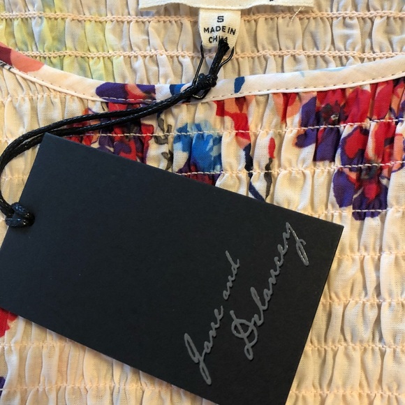 NWT Jane and Delancey size S printed blouse - Picture 6 of 6